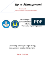 Leadership Vs Management