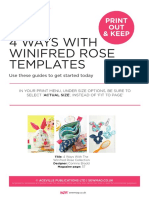 4 Ways With Winifred Rose Templates: Print OUT & Keep