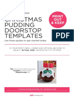 Christmas Pudding Doorstop 142