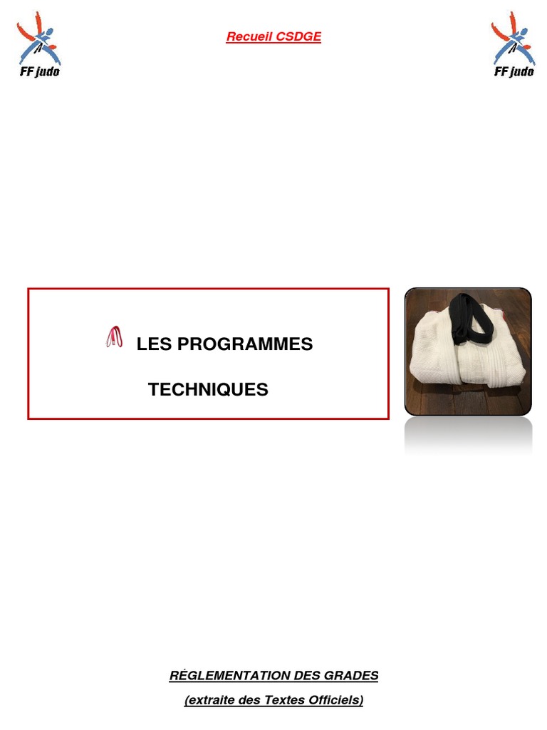 Technical Program Overview Judo Techniques by Rank PDF Judo East