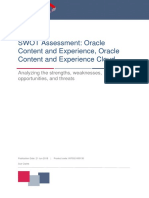 SWOT Assessment: Oracle Content and Experience, Oracle Content and Experience Cloud