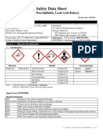 Safety Data Sheet: Non-Spillable, Lead-Acid Battery
