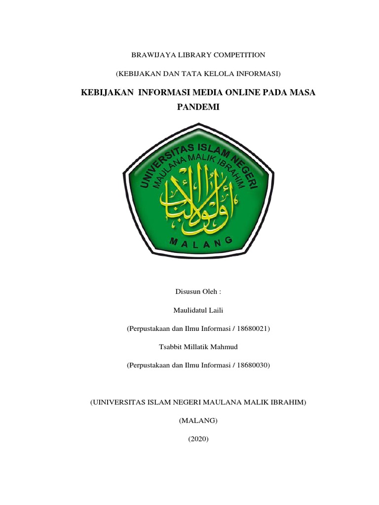 Essai blc uin malang maulidatul laili pdf politik ilmu sosial