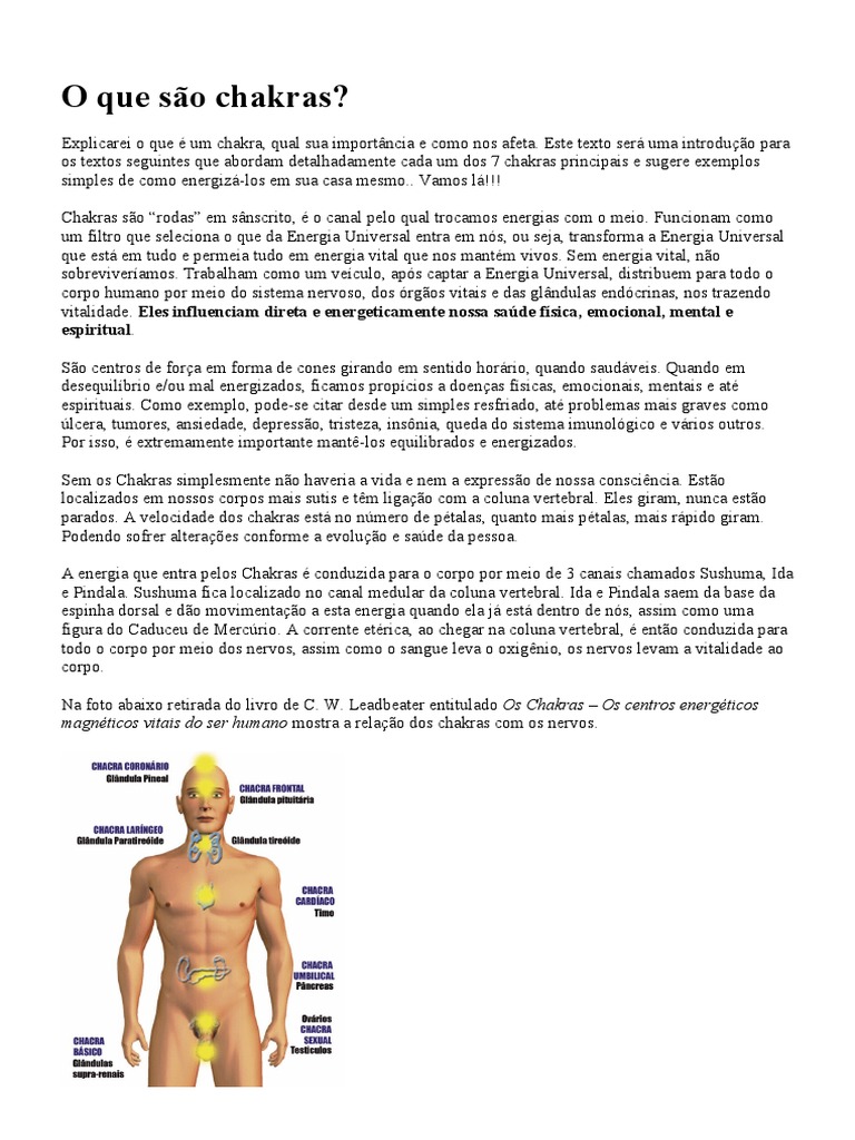Introdução aos Chakras e sua Importância | PDF | Chacra | Amor