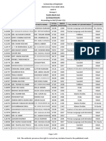 University of Rajshahi Admission Test 2020-2021 Unit-A Group-1 Tenth Merit List