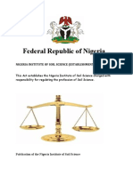 Federal Republic of Nigeria: Nigeria Institute of Soil Science (Establishment, Etc.) Act 2017