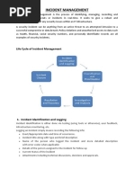 Life Cycle of Incident Management