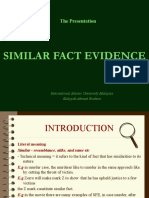 Topic 10. Similar Fact Evidence