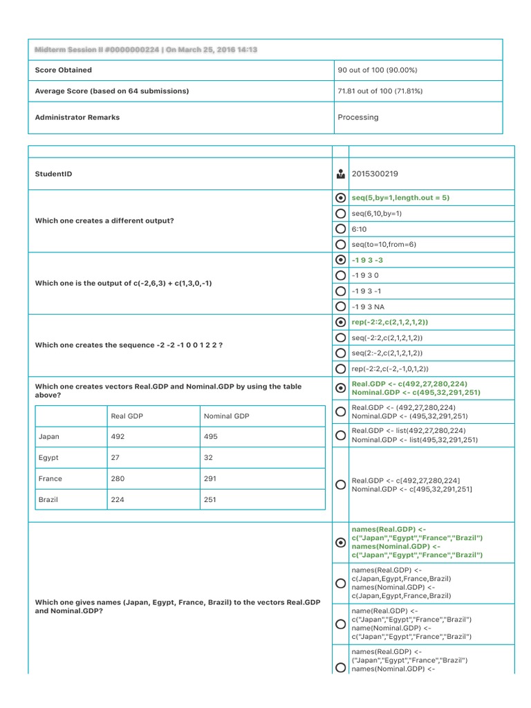 Midterm Session II #0000000224 - On March 25, 2016 14 13: Processing ...