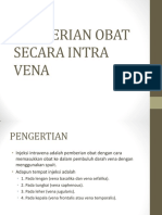 Pemberian Obat Secara Intra Vena