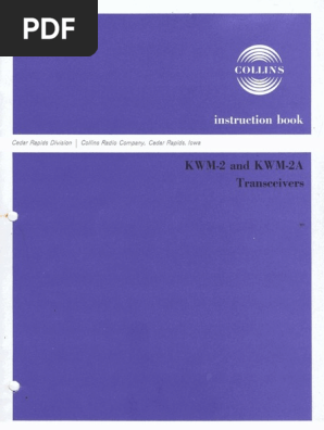 最新版コリンズKWM-2 & KWM-2A 取説　K-523 最新版コリンズKWM-2 & KWM-2A 取説 K-523（日本ｺﾘﾝｽﾞKWM-2A