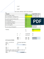 Equation Value Applicability /source: T T L L