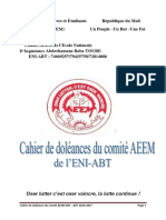 Cahier de Doléances - ENI-ABT 2016-2017