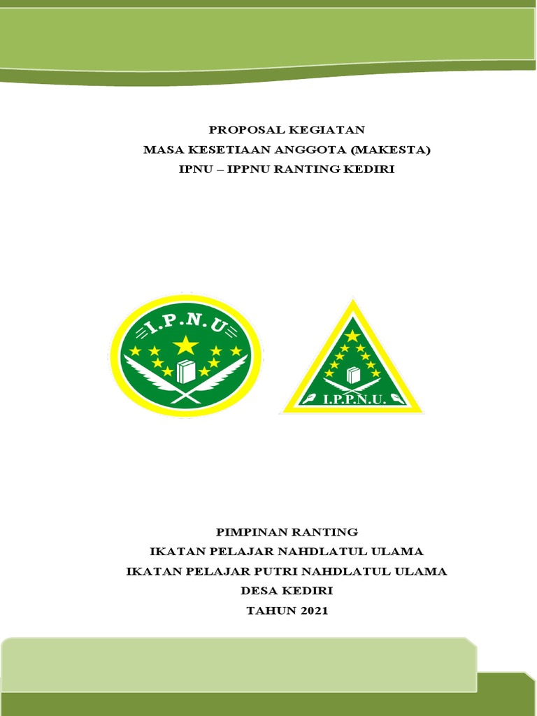 Contoh Proposal Makesta Ipnu Ippnu | PDF