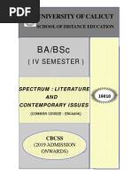 SLM-4th Sem English - Spectrum-Lit & Contemporary Issues - 0