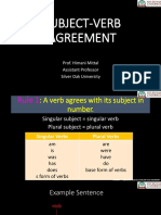 Subject Verb Agreement