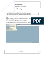 FICO-Maintain Cost Element Grouping