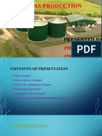 Bio Gas Production: Presented By