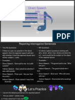 Direct Speech Into Reported Speech Interrogative Sentences