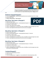 Argumentative Essay Checklist Guide