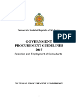 Government Procurement Guidelines 2017draft Selection and Employment of Consultants