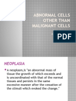 Abnormal Cells Other Than Malignant Cells: DR M. Afaaq Agha Assistant Professor Szpgmi/Skzmdc