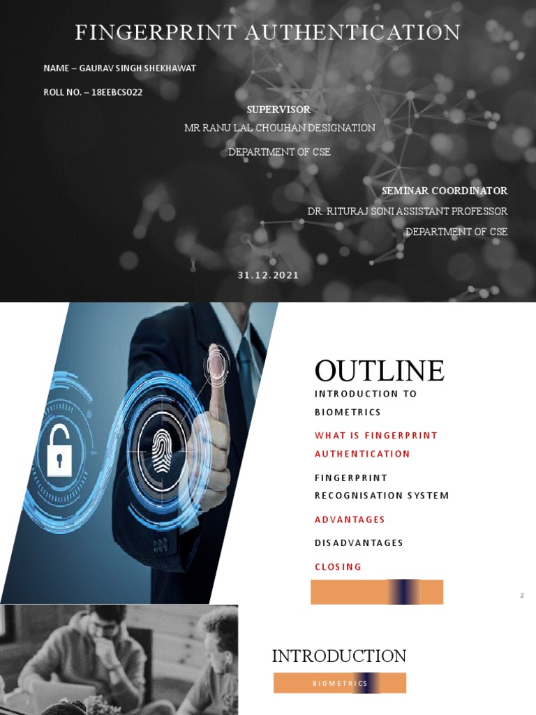 Fingerprint Authentication Overview | PDF | Biometrics | Surveillance