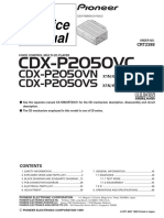 Service Manual: CDX-P2050VC