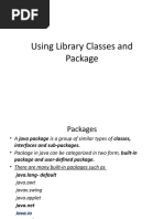 Using Library Classes and Packages