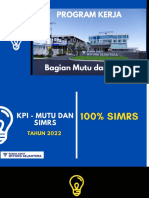 Program Kerja Bagian Mutu Dan SIMRS