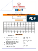 Unified Council: Unified International Mathematics Olympiad