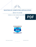 Master of Computer Application : Draft Syllabus