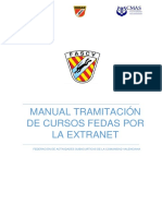 Manual Tramitación Cursos FEDAS Extranet