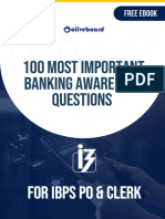 100 Most Important Banking Awareness Questions