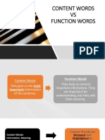 Content VS Function