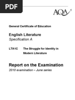 Exam Report june 2010