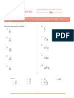 Racionalização de denominadores de frações