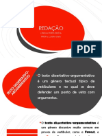 Redação - Texto Dissertativo-Argumentativo