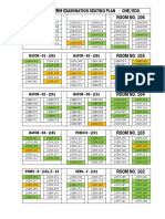 Ii Pu - Midterm Examination Seating Plan - Che/Eco: ROOM NO. 106