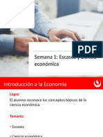 Sem 1 s1 Escasez y Ciencia Económica