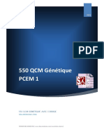 550 QCM Génétique 2020