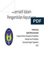 Alternatif Dalam Pengambilan Keputusan