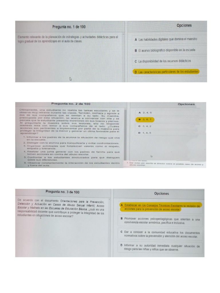 Examen de Admision 2023 Usicam | PDF