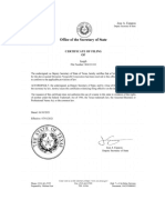 Loop 6 Certificate of Filing
