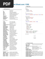 CSS Cheat Sheet