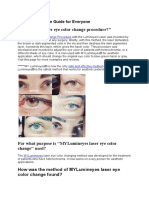 Laser Eye Color Change Procedure Guide