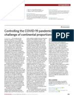 Controlling The COVID-19 Pandemic in Brazil: A Challenge of Continental Proportions
