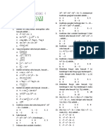 Latihan Mandiri 1 (Pengertian, Kesamaan, Dan Operasi Polinom)