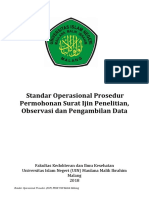 SOP Permohonan Surat Ijin Penelitian Observasi Dan Pengambilan Data