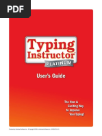 User's Guide: The New & Exciting Way To Improve Your Typing!